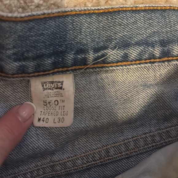 🍍LEVI’S 560 LOOSE FIT JEANS🍍SZ 40/30🍍 - Picture 2 of 4
